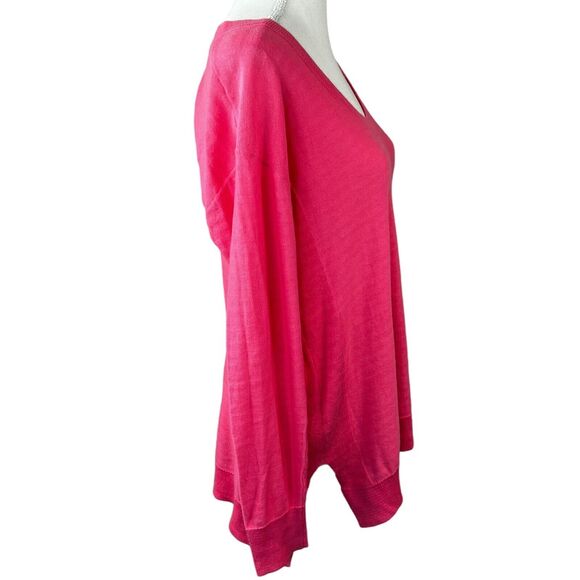 Vineyard Vines Pink Scoop Neck Pull Over Sweater XS Thin Weight Cotton - Picture 8 of 10
